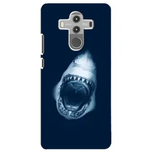 Силиконовый бампер с картинкой животных для Huawei Mate 10 Pro (Пасть Акулы)