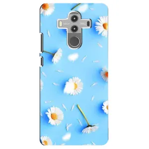 Чехол с Цветами для Huawei Mate 10 Pro (ромашки на голубом)