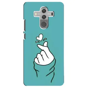 Чохол (Знак сердечка) для Huawei Mate 10 Pro (Сердечко на бірюзовому)