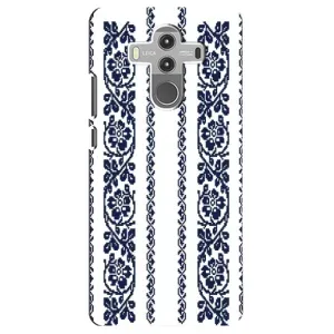 Силіконовый Чохол на Huawei Mate 10 Pro з картинкой Вишиванки (Синя вишиванка)