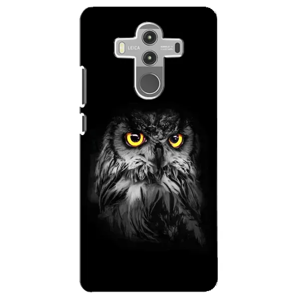 Чехол с рисунком «Сова на чёрном» для Huawei Mate 10 Pro