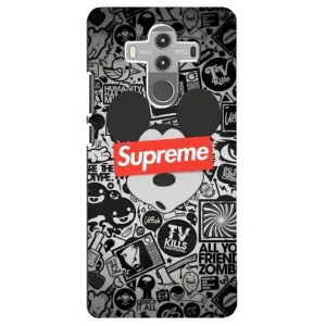 Чехол с Брендами одежды на Хуавей Мейт 10 Про (Supreme Маус)