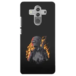 Силиконовый чехол с картинкой "Герой Pubg" на Huawei Mate 10 Pro (В огне)