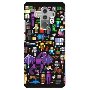 Чехол майнкрафт для Huawei Mate 10 Pro (Все персонажи)