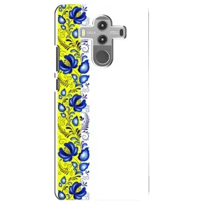 Силіконовый Чохол на Huawei Mate 10 Pro з картинкой Вишиванки (Жовто-біла вишиванка)