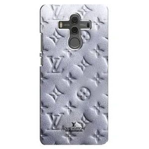 Текстурный Чехол Louis Vuitton для Хуавей Мейт 10 (Белый ЛВ)