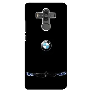 Силиконовый бампер с картинкой машины на Huawei Mate 10 (Черный BMW)
