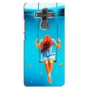 Чехол Стильные девушки на Huawei Mate 10 (Девушка на качели)