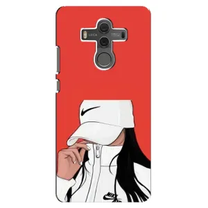 Силиконовый Чехол на Huawei Mate 10 с картинкой Стильных Девушек (Девушка Nike)