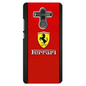 Силиконовый бампер с картинкой машины на Huawei Mate 10 (Ferrari Logo)