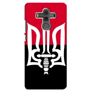 Чехлы УПА (Красно-Чёрный) на Huawei Mate 10 (Герб Украины)