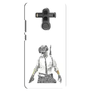 Силиконовый чехол с картинкой "Герой Pubg" на Huawei Mate 10 (Из букв)