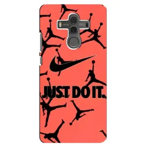 Силиконовый Чехол Nike Air Jordan на Хуавей Мейт 10 (Just Do It)