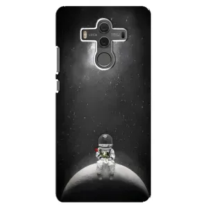 Силиконовый Чехол с принтом "Космонавты" на Huawei Mate 10 (Космонавт романтик)