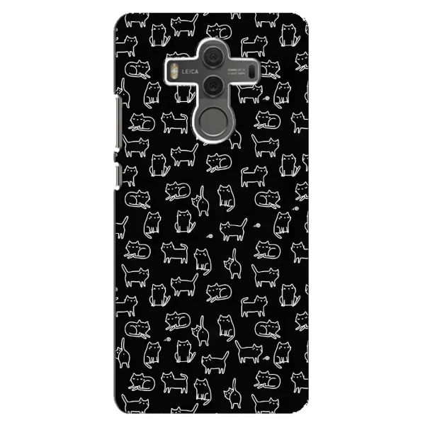 Чехол с рисунком «Котики на черном» для Huawei Mate 10 Чехол с рисунком «Котики на черном» для Huawei Mate 10