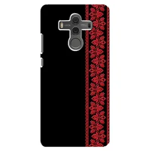Силиконовый Чехол на Huawei Mate 10 (Красная Вышиванка)