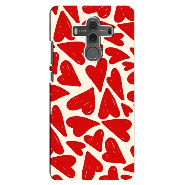 Чехол с рисунком «Красные сердечка» для Huawei Mate 10 Чехол с рисунком «Красные сердечка» для Huawei Mate 10