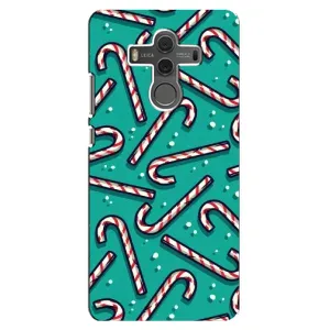 Силиконовый бампер на рождество для Huawei Mate 10 (Леденцы)