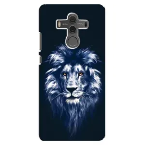 Чохол з картинкою на Huawei Mate 10 (Лев – синій)