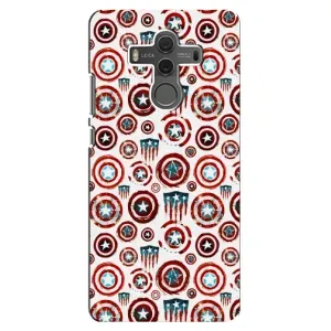 Чехол с Щитом Капитана Америки на Huawei Mate 10 (Марвел щиты)