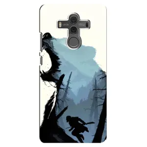 Силіконовий бампер з картинкою звірів для Huawei Mate 10 (Ведмідь та ліс)