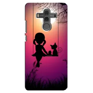 Девчачий Чехол для Huawei Mate 10 (На качели)