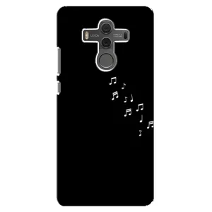 Чохол з картинками на чорному фоні для Huawei Mate 10 (Ноти)