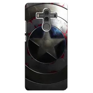 Чехол с Щитом Капитана Америки на Huawei Mate 10 (Ретро Щит Капитана)