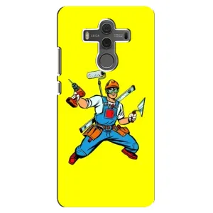 Силиконовый бампер (Работники) на Huawei Mate 10 (Строитель)