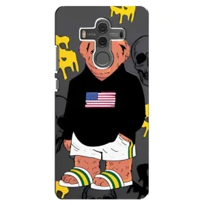 Чехлы Мишка Тедди для Хуавей Мейт 10 (Teddy USA)