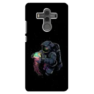 Силиконовый Чехол с принтом "Космонавты" на Huawei Mate 10 (В руках земля)
