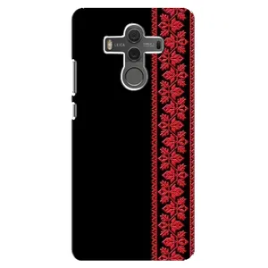 Силиконовый Чехол на Huawei Mate 10 с картинкой Вышиванки (Вышиванка на черном)