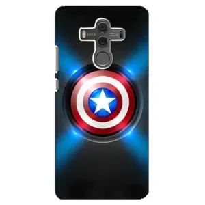 Чехол с Щитом Капитана Америки на Huawei Mate 10 (Яркий Щит Капитана)