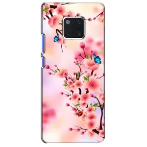 Чохол з картинкою Сакури на Huawei Mate 20 Pro, LYa-l09, LYA-L29 (Метелики на сакурі)