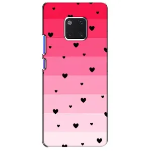 Чохли з тематикою "Маленькі Сердчеки" на Huawei Mate 20 Pro, LYa-l09, LYA-L29 (Чорні сердечка)