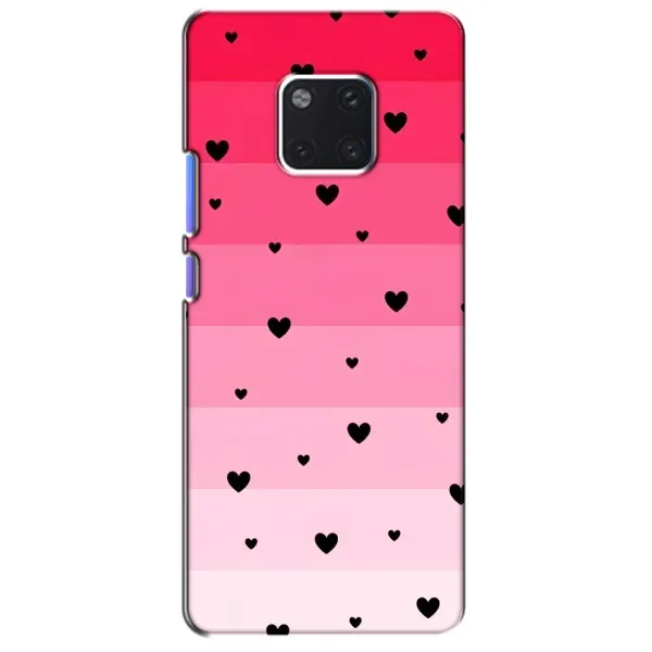Чехол с рисунком «Чорные сердечки» для Huawei Mate 20 Pro (LYA-L09, LYA-L29)