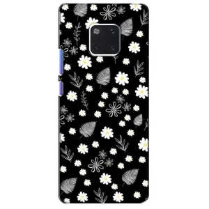 Чохли з тематикою "КВІТИ" на Huawei Mate 20 Pro, LYa-l09, LYA-L29 (цвітіння на чорному)