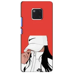 Силиконовый Чехол на Huawei Mate 20 Pro, LYa-l09, LYA-L29 с картинкой Стильных Девушек (Девушка Nike)