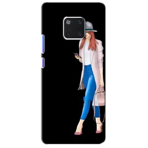 Чехол с картинкой Модные Девчонки Huawei Mate 20 Pro, LYa-l09, LYA-L29 (Девушка со смартфоном)