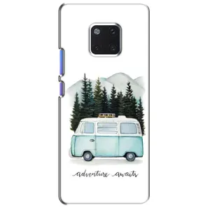 Силиконовый бампер с картинкой машины на Huawei Mate 20 Pro, LYa-l09, LYA-L29 (Домик на колесах)