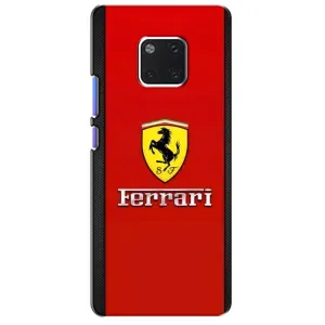 Силиконовый бампер с картинкой машины на Huawei Mate 20 Pro, LYa-l09, LYA-L29 (Ferrari Logo)