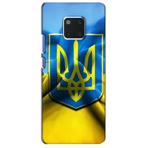 Чехол с картинкой (Патриотический ГЕРБ) на Huawei Mate 20 Pro, LYa-l09, LYA-L29 (Герб и Флаг Украины)