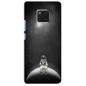 Силиконовый Чехол с принтом "Космонавты" на Huawei Mate 20 Pro, LYa-l09, LYA-L29 (Космонавт романтик)