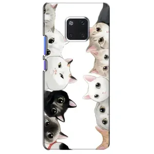 Силиконовый чехол с котиком для Huawei Mate 20 Pro, LYa-l09, LYA-L29 (Коты)