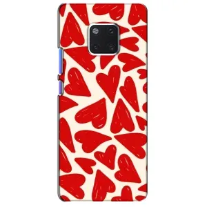 Чохли з тематикою "Маленькі Сердчеки" на Huawei Mate 20 Pro, LYa-l09, LYA-L29 (Червоні сердечки)