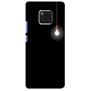Чохол з картинками на чорному фоні для Huawei Mate 20 Pro, LYa-l09, LYA-L29 (Лампочка)