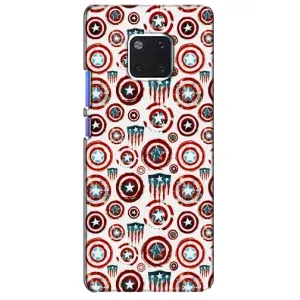 Чехол с Щитом Капитана Америки на Huawei Mate 20 Pro, LYa-l09, LYA-L29 (Марвел щиты)