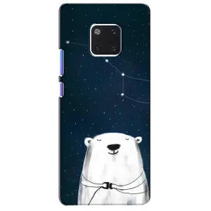 Силиконовый бампер с картинкой животных для Huawei Mate 20 Pro, LYa-l09, LYA-L29 (Медведица)