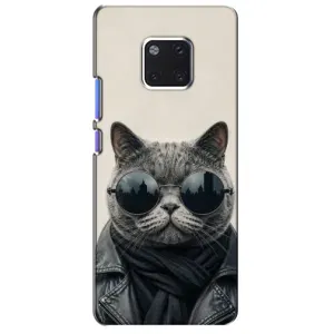 Чехол на тематику: Коты для Huawei Mate 20 Pro (LYA-L09, LYA-L29) (Модный кот)