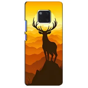 Чехлы с изображением разных животных для Huawei Mate 20 Pro, LYa-l09, LYA-L29 (Силуэт Оленя)